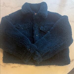 NWOT Levi's Navy Fuzzy TruckerJacket